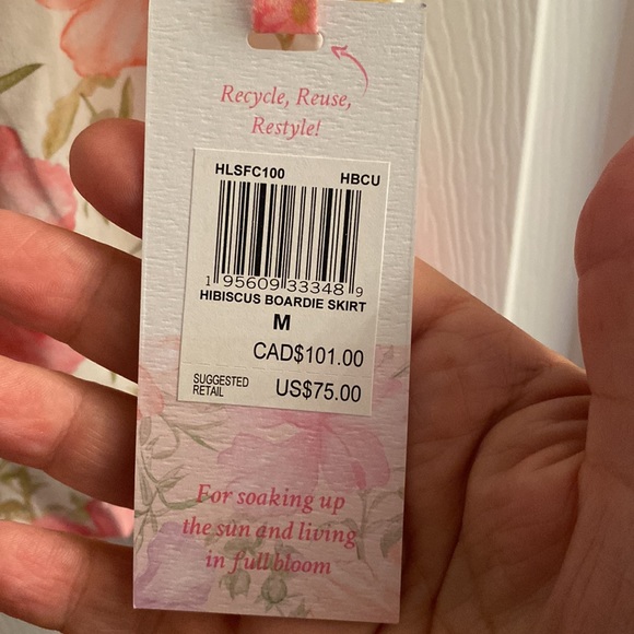 LoveShackFancy Hurley Collab Hibiscus Print Boardie Skirt - Picture 10 of 12